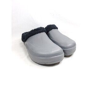 Crane Men's Size 9-10 Lined Clogs Gray
